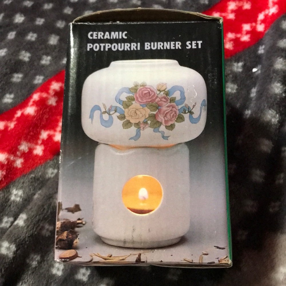 CERAMIC POTPOURRI BURNER SET